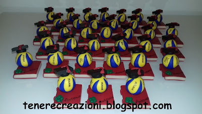 Bomboniere con pallone Laurea Scienze Motorie