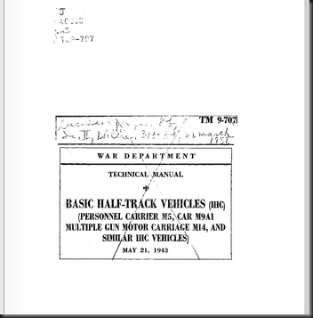 Technical Manual TM 9-707 Basic Half-Track Vehicles  IHC    War Department   Free Download   Streaming   Internet Archive