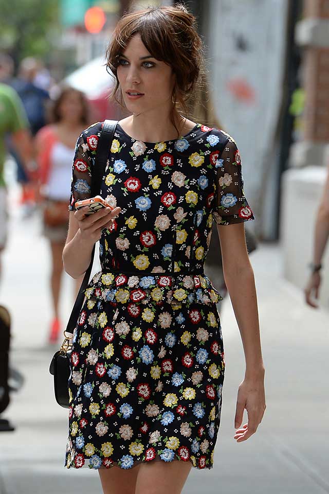 Alexa Chung in Kenzo in New York