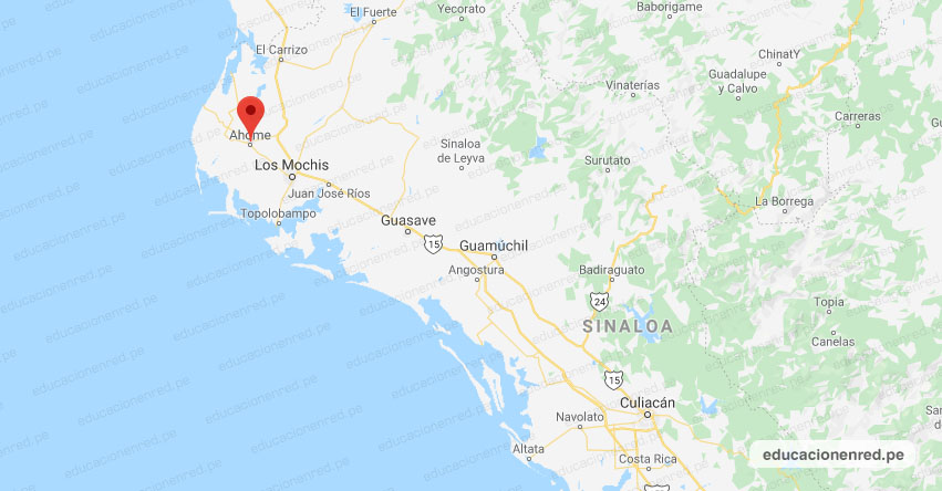 Temblor en México de Magnitud 4.5 (Hoy Jueves 15 Agosto 2019) Sismo - Epicentro - Ahome - Sinaloa - SIN. - SSN - www.ssn.unam.mx