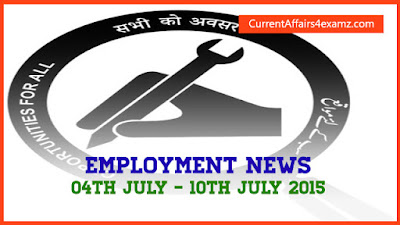 Employment News July 2015