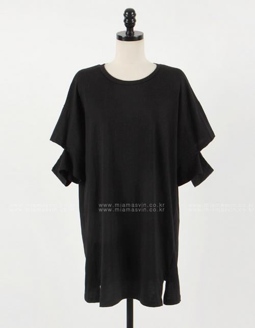 Slit Kimono Sleeves Shift Dress