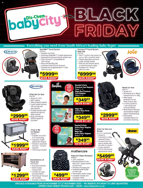 Ofertas especiales Baby City Black Friday (válidas del 20 al 27 de noviembre de 2022)