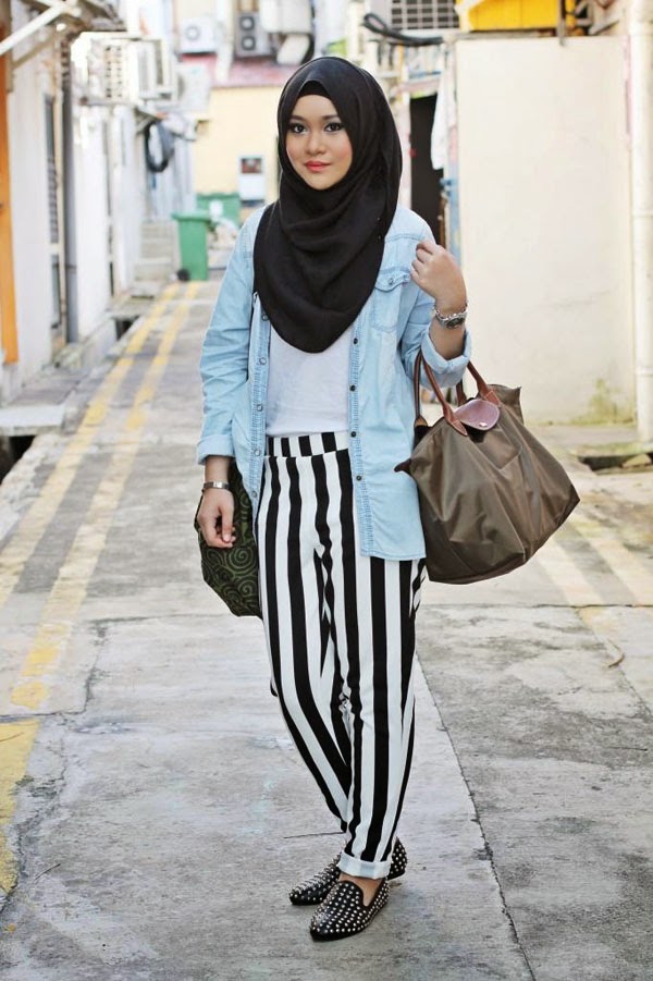  Hijab  Style Classic Preppy Chic 