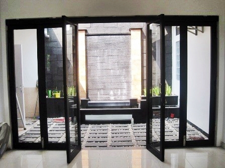 Desain Kusen Kayu Aluminium Minimalis Jendela Pintu 