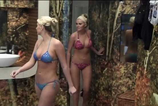 Bringing out the big guns Twins Karissa and Kristina Shannon put on bikinis