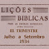 Capa e sumário da revista do 3º Trimestre de 1934
