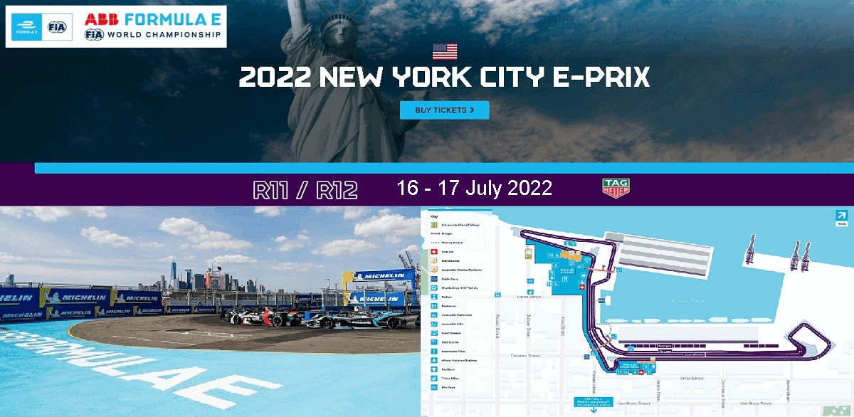 #11 12 - FORMULA E New York City E-Prix16 - 17 July  2022