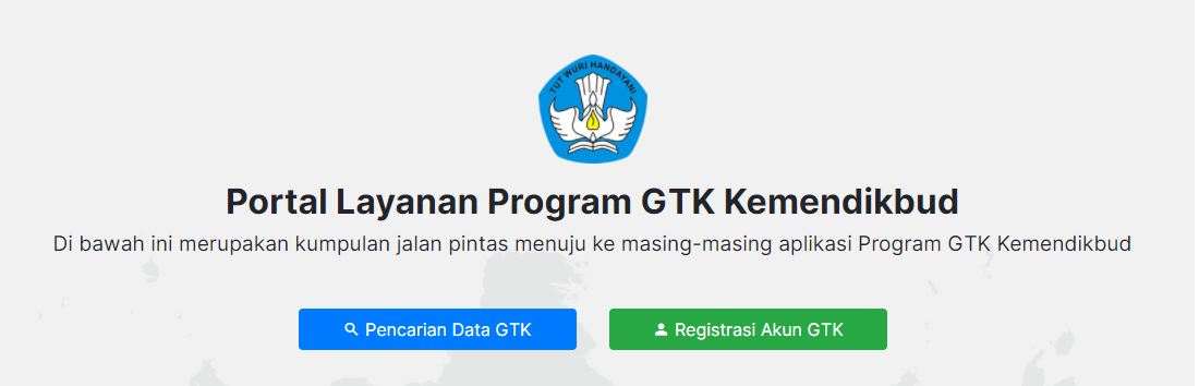 Portal Layanan Program GTK Kemendikbud