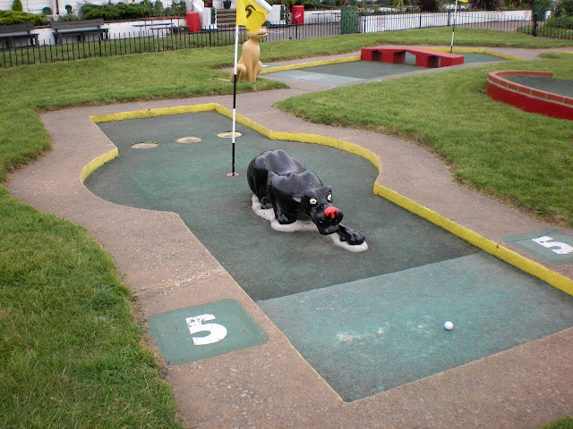 Crazy Golf at the Pleasure Gardens in Great Yarmouth