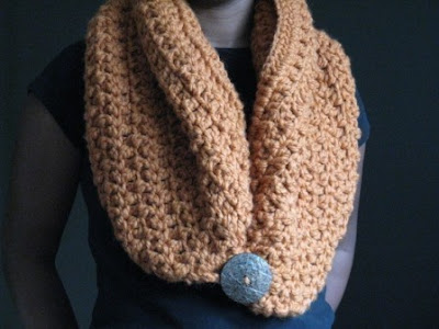 2. Chunky Crochet Collar Wrap Hood Pattern
