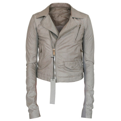 rick owens lamb leather stooges short jacket