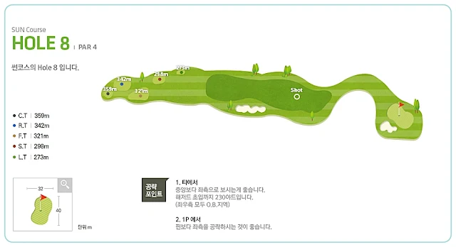 썬힐cc 썬 코스 8번 홀