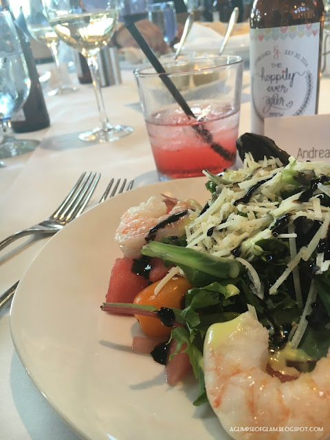 Shrimp and Watermelon Salad - Andrea Tiffany A Glimpse of Glam