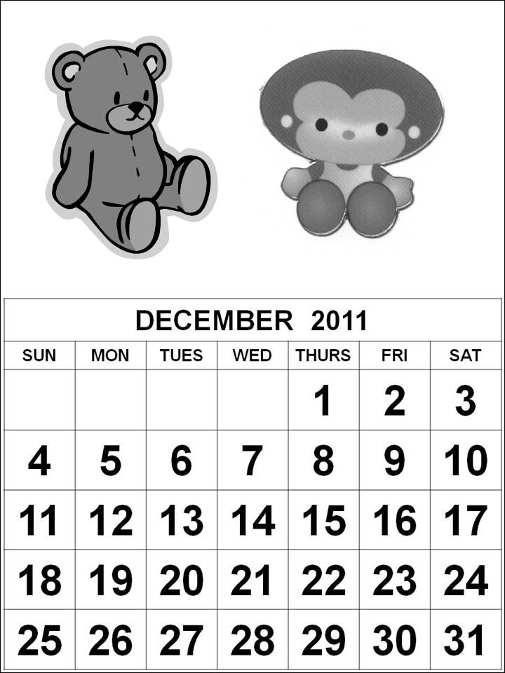 New Years Coloring Pages 2011. Calendar colouring pages