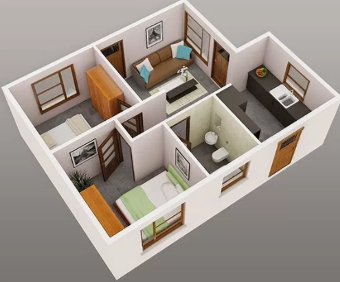 Rumah minimalis 3 kamar tidur