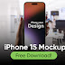 iPhone 15 Mockups Free Download!