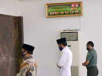 Presiden Jokowi Salat Jumat di Masjid Istana Bogor Sesuai Protokol Kesehatan