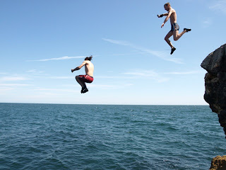 Cliff Jumping at Seaside Cliffs