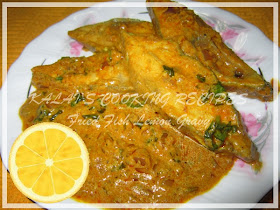 Fried Pomfret Fish Lemon Gravy