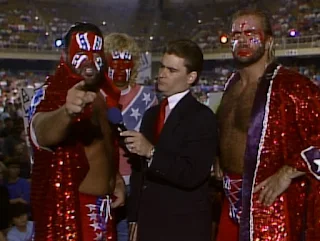 WCW Clash of the Champions XII - Tony Schiavone interviews The Fabulous Freebirds