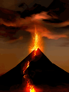 Resultado de imagen para volcanes en gifs