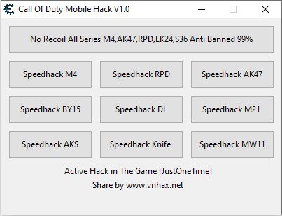 HACK CALL OF DUTY MOBILE EMULATOR GAMELOOP NO RECOIL SPEED HACK