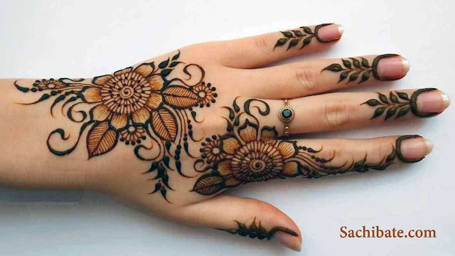 सुंदर आसान मेहंदी डिजाइन  -  Easy Arabic mehndi design