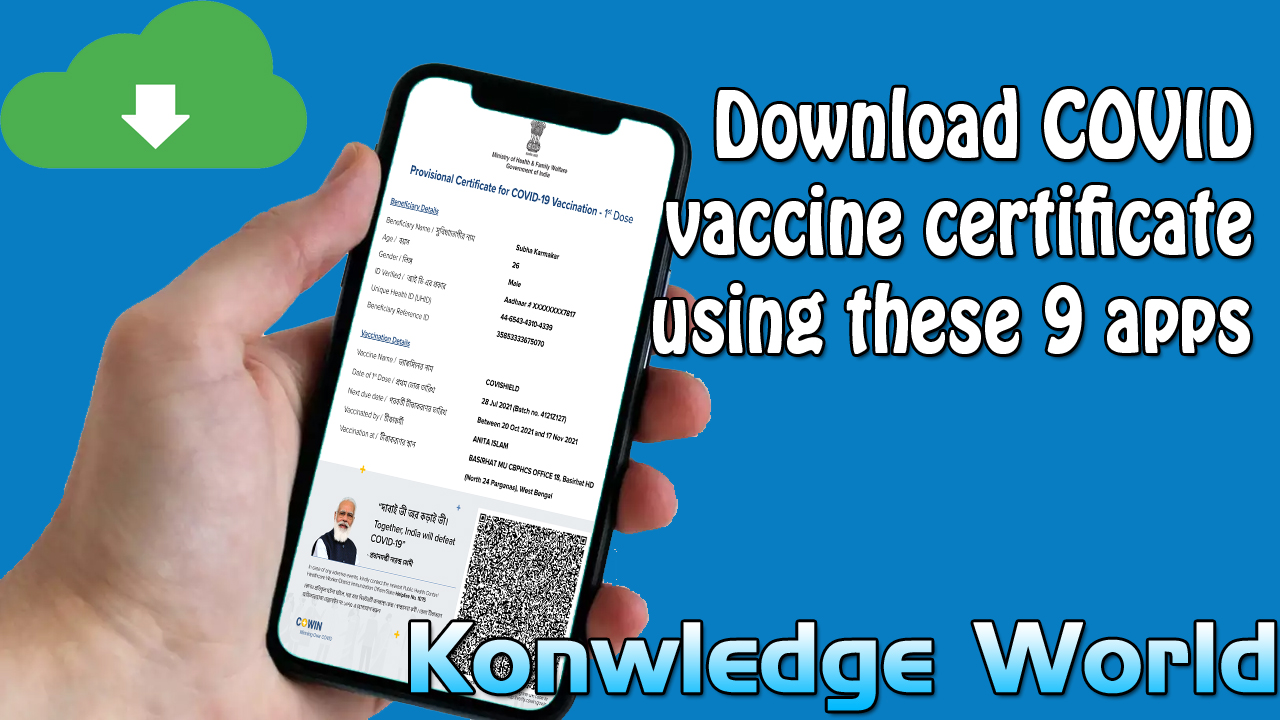 how to download covid vaccine certificate - Covid Vaccine Certificate Cowin - Knowledge World