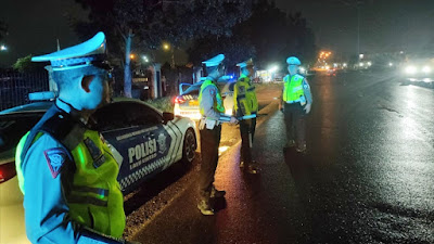 Antisipasi Balap Liar Serta Geng Motor, Ops Keselamatan Krakatau Lakukan Hunting dan Patroli