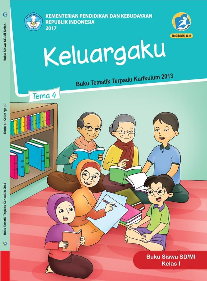 Buku Siswa Tematik SD Kelas 1 Tema 4 Keluargaku