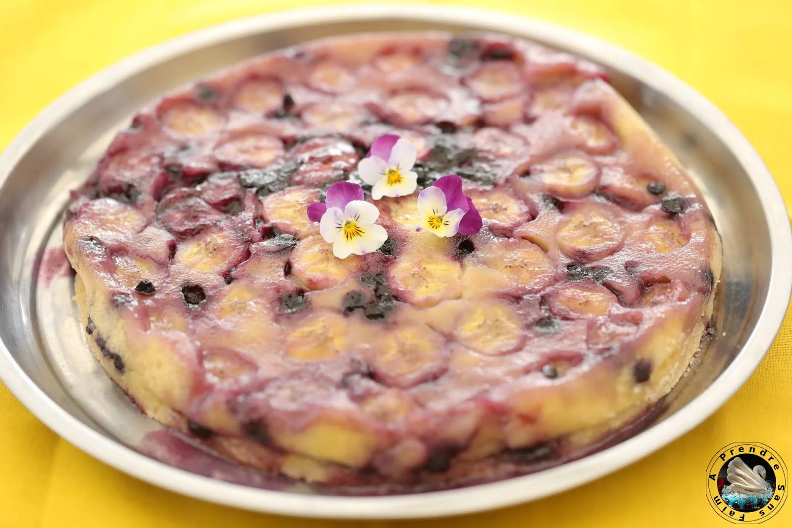 Clafoutis coco bananes myrtilles