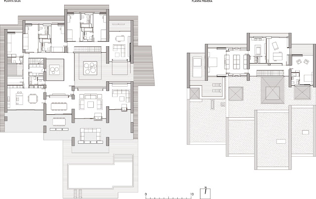 Floor plans of the modern home