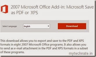 Download PDF Add-in for MS-Office