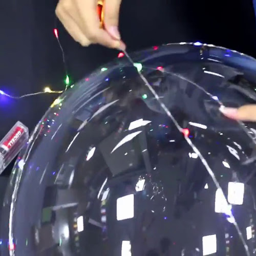 Video Pemakaian Lampu Hias LED String Lights (Battery Operated) Pada Balon PVC Transparan