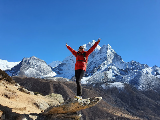 aclimatação no Pico Nangkartshang em Dingboche