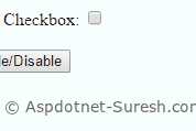 31 Javascript Button Enable Disable