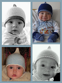 crochet patterns, baby hats, pixie hats, elf hats, baby mittens, newborn, 