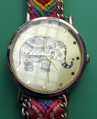 An unusual dial on one of the watches as it has an Elephant on it.