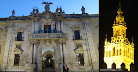 Escapada a Sevilla: Fábrica de tabacos y muralla del barrio judío con la Giralda de fondo