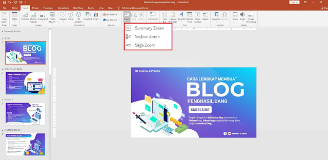 Fitur Zoom Di Powerpoint