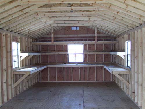 Storage Shed Shelf Ideas