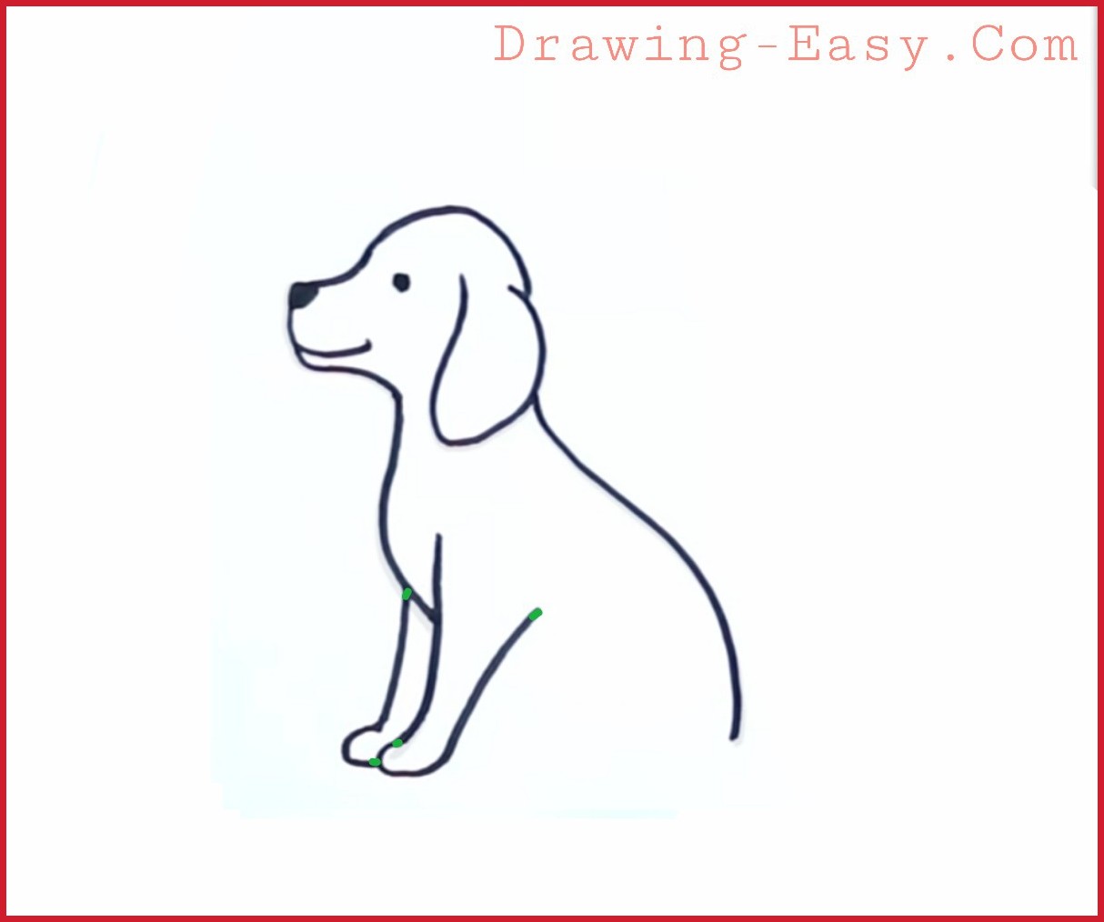 How to Draw a Dog step by step - Drawing Easy