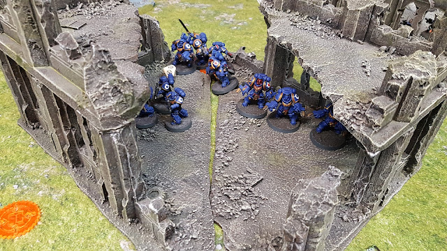 Chaos Space Marines vs Ultramarines - 1250pts - Race To Victory - a tournament report from Weekend at Burnie's 2 - an invitational event for Moarhammer patrons.