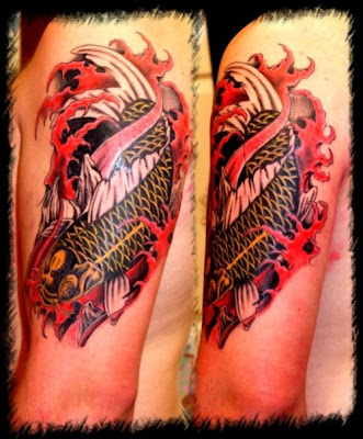 koi sleeve tattoos. Koi tattoo is rattling famous