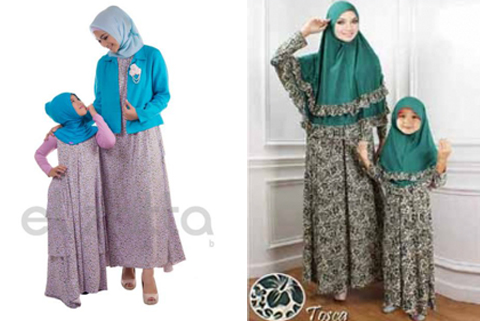  Model Baju Gamis Ibu dan Anak Perempuan  2019