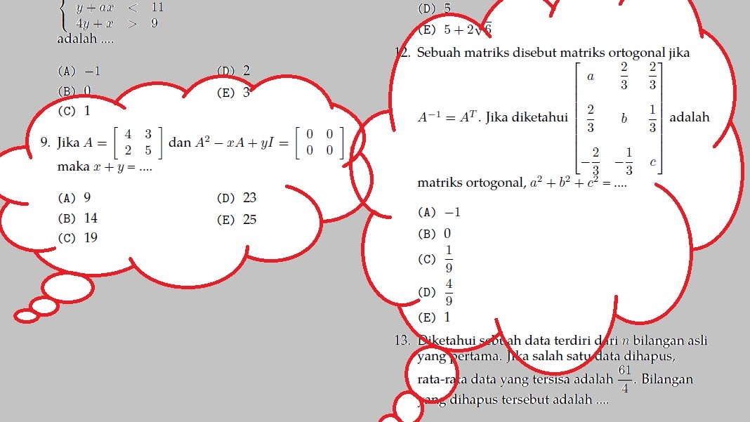 Bank Soal Dan Pembahasan Matematika Dasar Matriks 36 Defantri Com