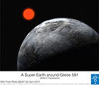 Ilustración de Gliese 581 c