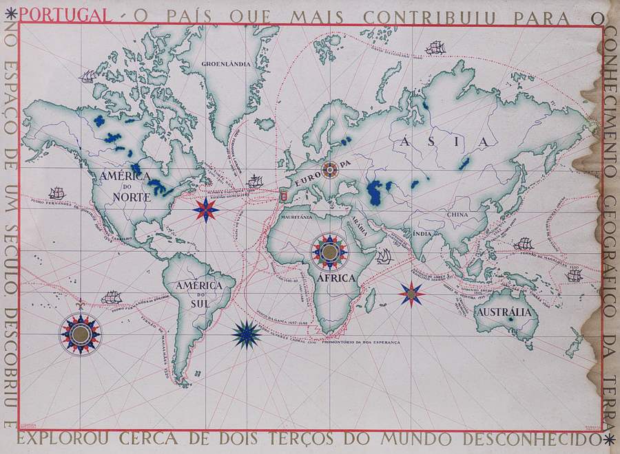 Portugal mapa geográfico da Terra