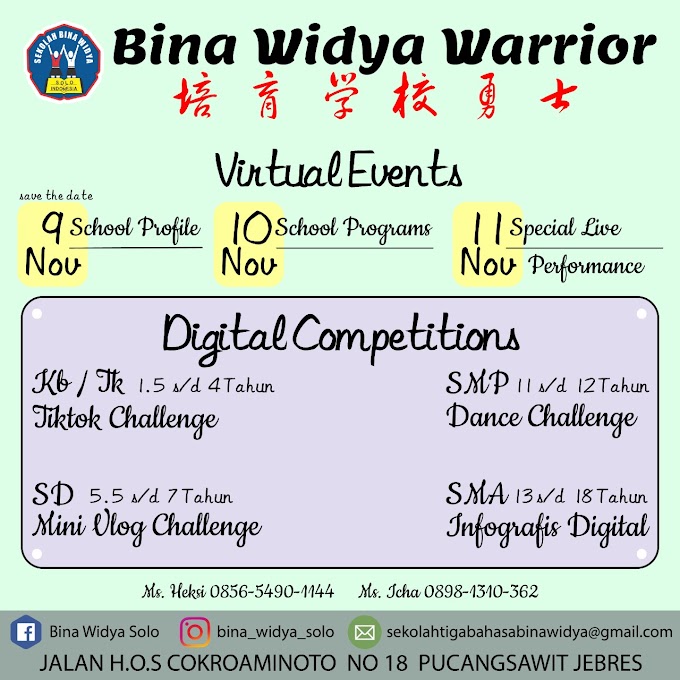 BW Warrior - Event Lomba Virtual Sekolah Bina Widya Tahun 2020